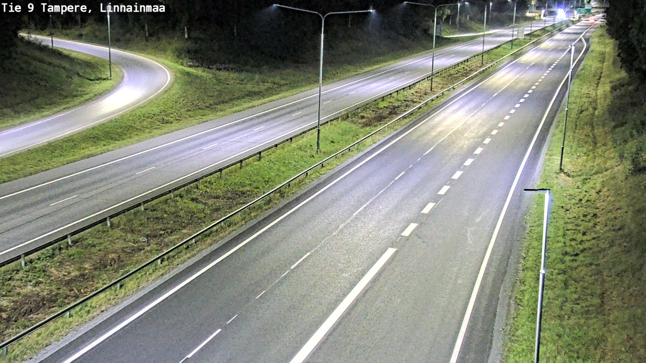 Weather Camera Image Väg 9 Tammerfors, Linnainmaa, Tampere, Pirkanmaa