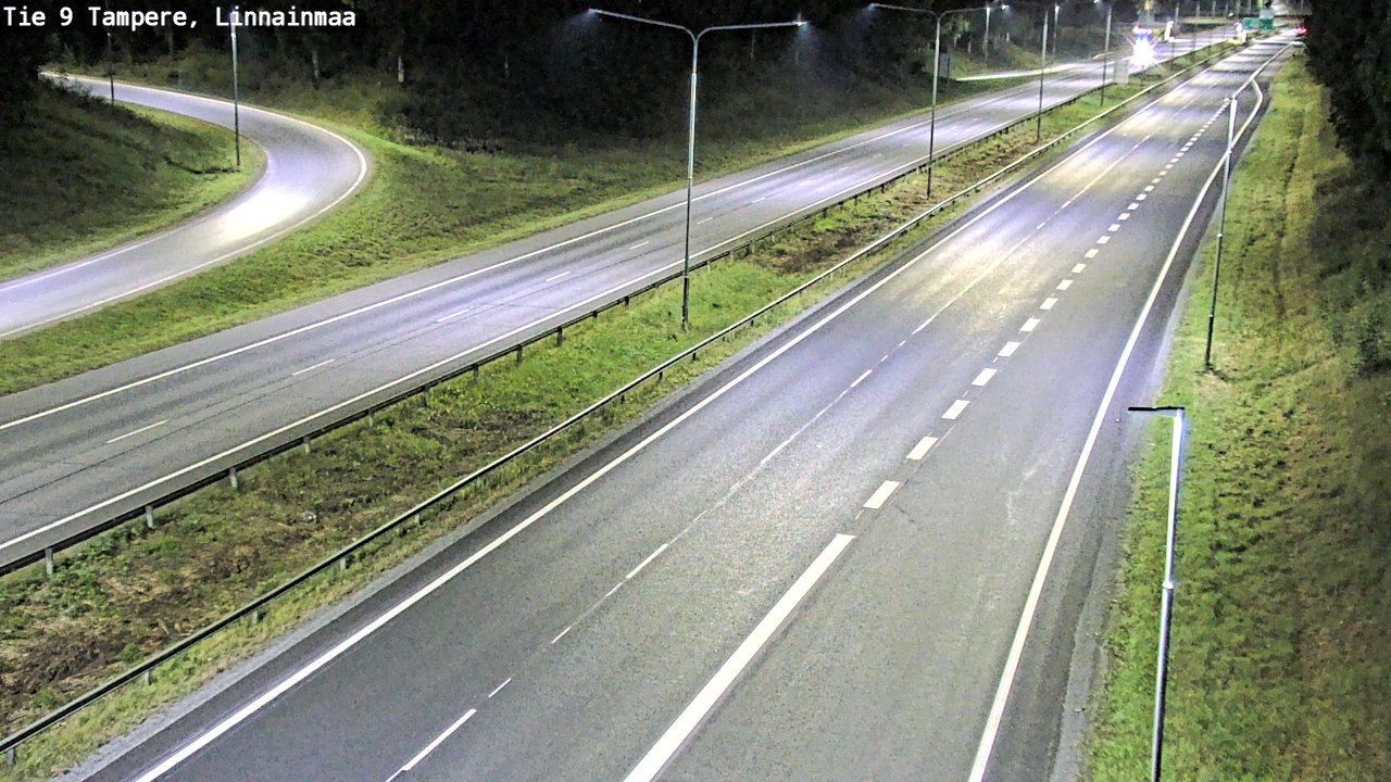 Weather Camera Image Väg 9 Tammerfors, Linnainmaa, Tampere, Pirkanmaa