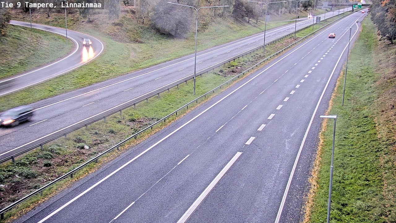 Weather Camera Image Väg 9 Tammerfors, Linnainmaa, Tampere, Pirkanmaa