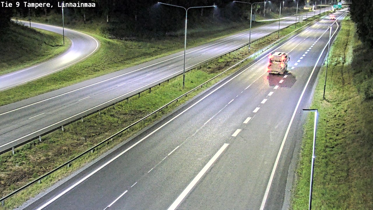 Weather Camera Image Väg 9 Tammerfors, Linnainmaa, Tampere, Pirkanmaa