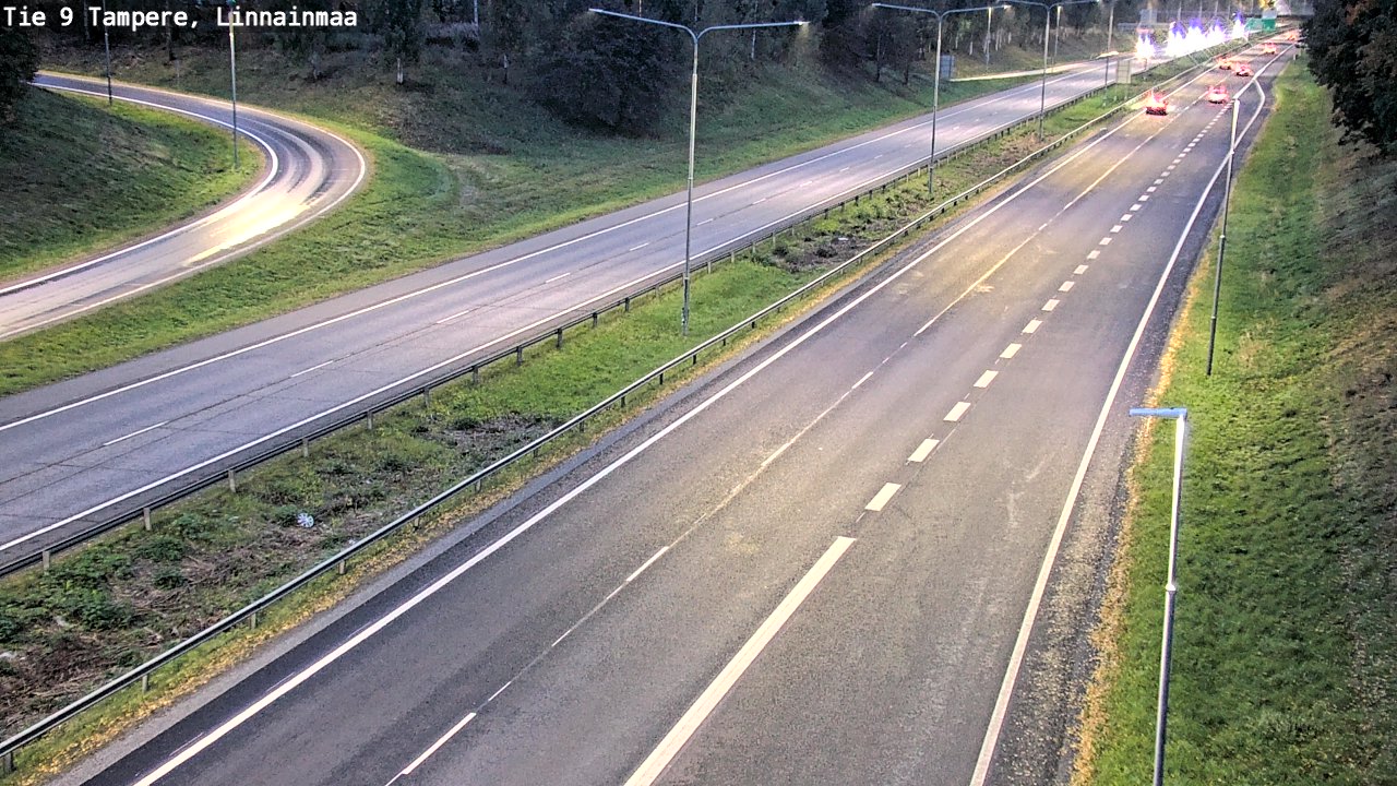 Weather Camera Image Väg 9 Tammerfors, Linnainmaa, Tampere, Pirkanmaa
