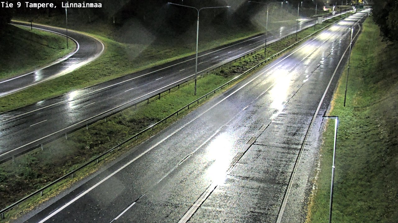 Weather Camera Image Väg 9 Tammerfors, Linnainmaa, Tampere, Pirkanmaa