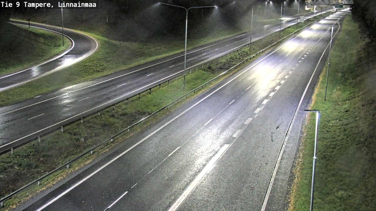 Weather Camera Image Väg 9 Tammerfors, Linnainmaa, Tampere, Pirkanmaa