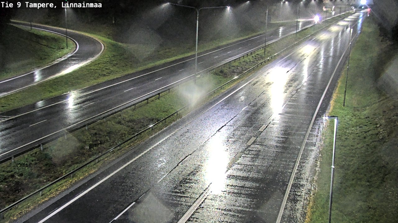 Weather Camera Image Väg 9 Tammerfors, Linnainmaa, Tampere, Pirkanmaa