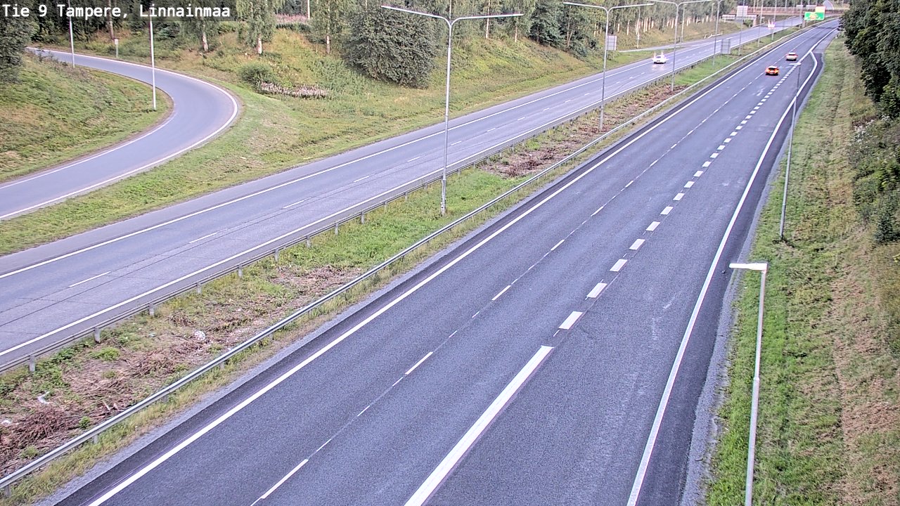 Weather Camera Image Väg 9 Tammerfors, Linnainmaa, Tampere, Pirkanmaa