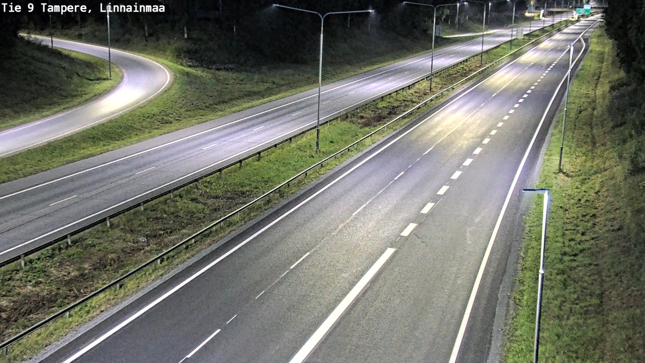 Weather Camera Image Väg 9 Tammerfors, Linnainmaa, Tampere, Pirkanmaa