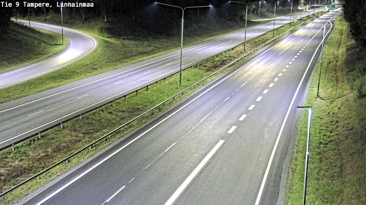 Weather Camera Image Väg 9 Tammerfors, Linnainmaa, Tampere, Pirkanmaa