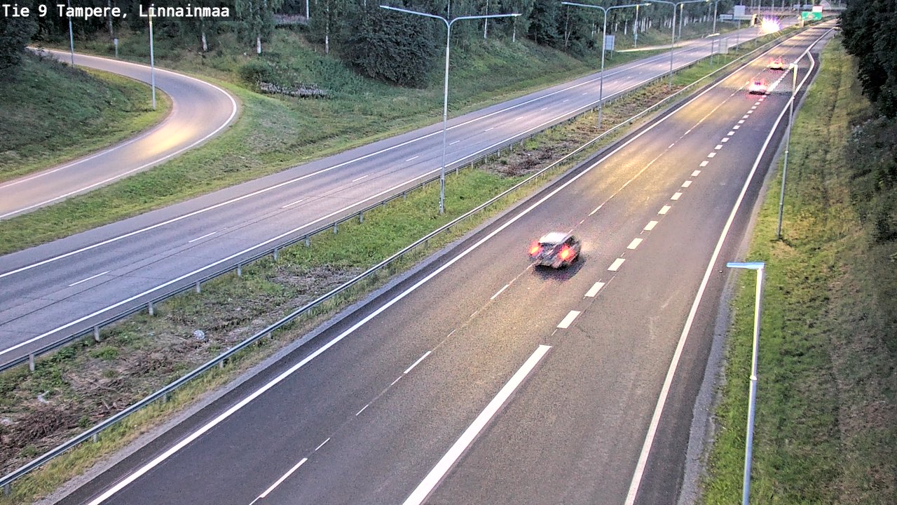Weather Camera Image Väg 9 Tammerfors, Linnainmaa, Tampere, Pirkanmaa