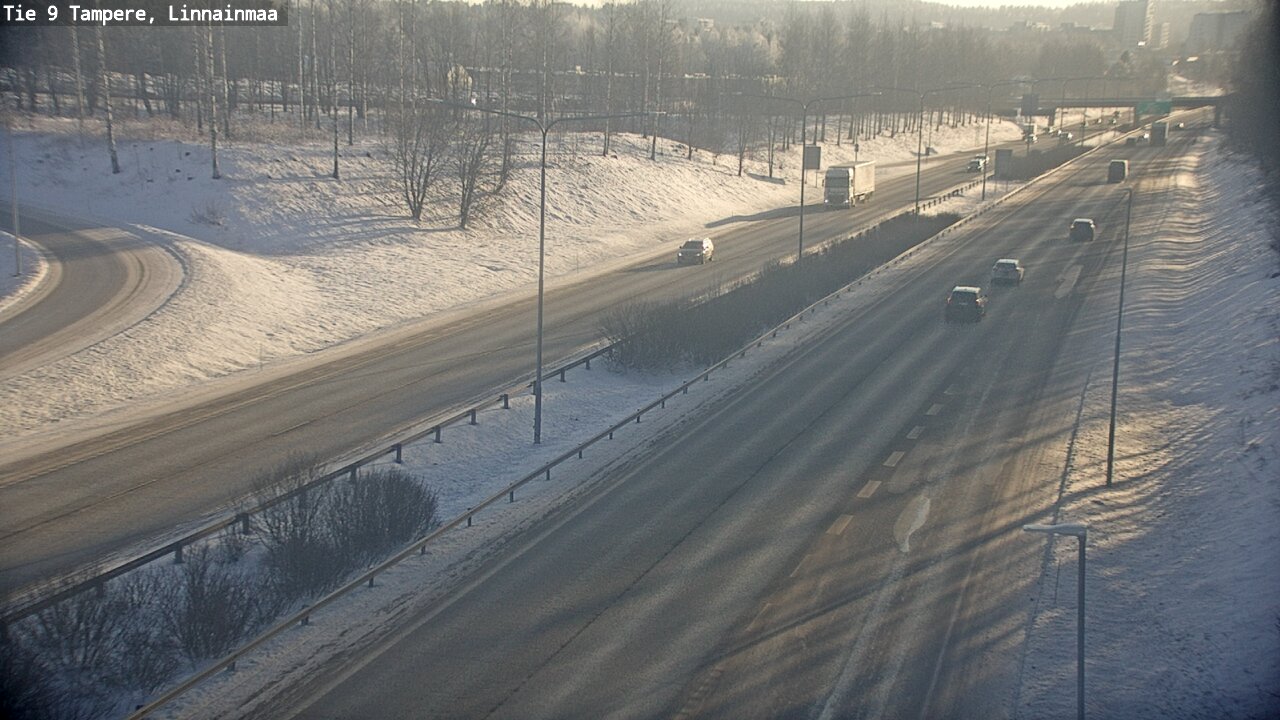 Weather Camera Image Väg 9 Tammerfors, Linnainmaa, Tampere, Pirkanmaa