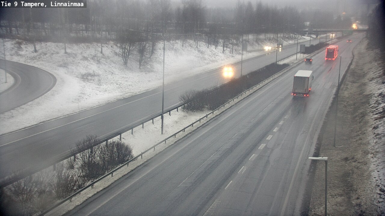 Weather Camera Image Väg 9 Tammerfors, Linnainmaa, Tampere, Pirkanmaa