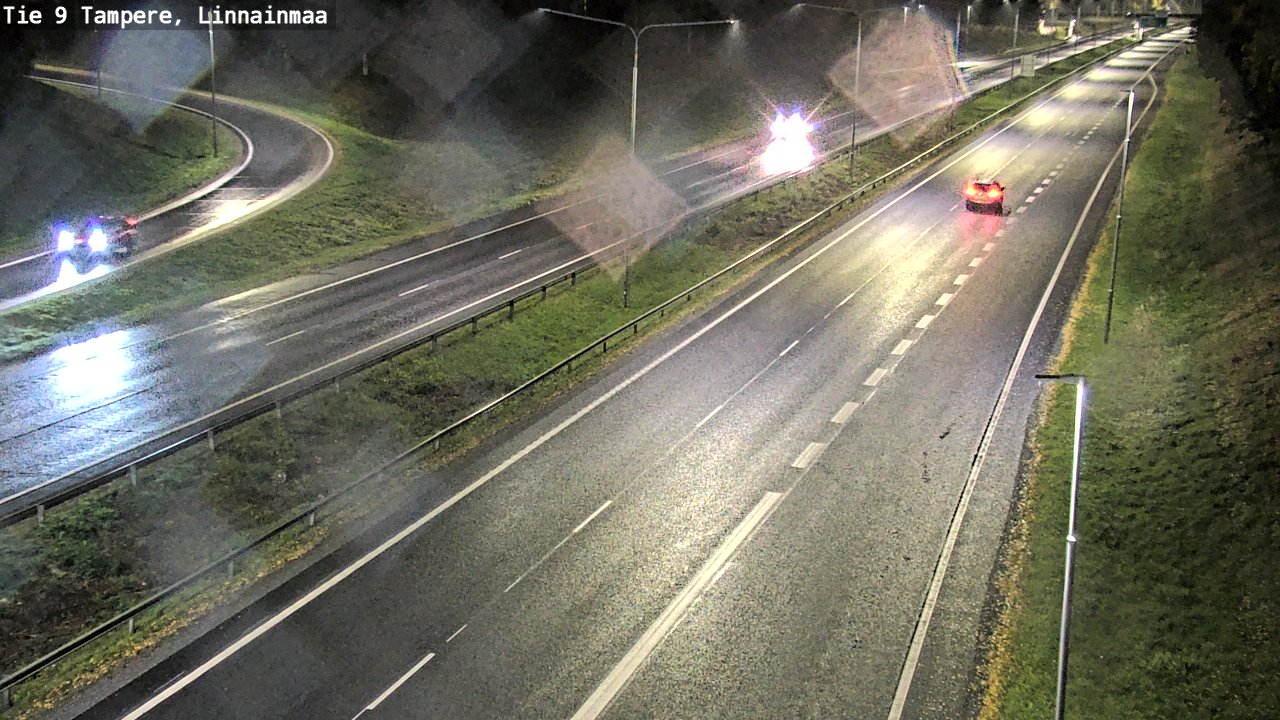 Weather Camera Image Väg 9 Tammerfors, Linnainmaa, Tampere, Pirkanmaa