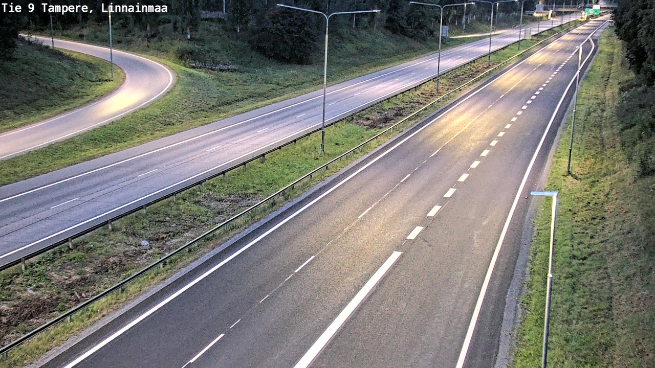 Weather Camera Image Väg 9 Tammerfors, Linnainmaa, Tampere, Pirkanmaa