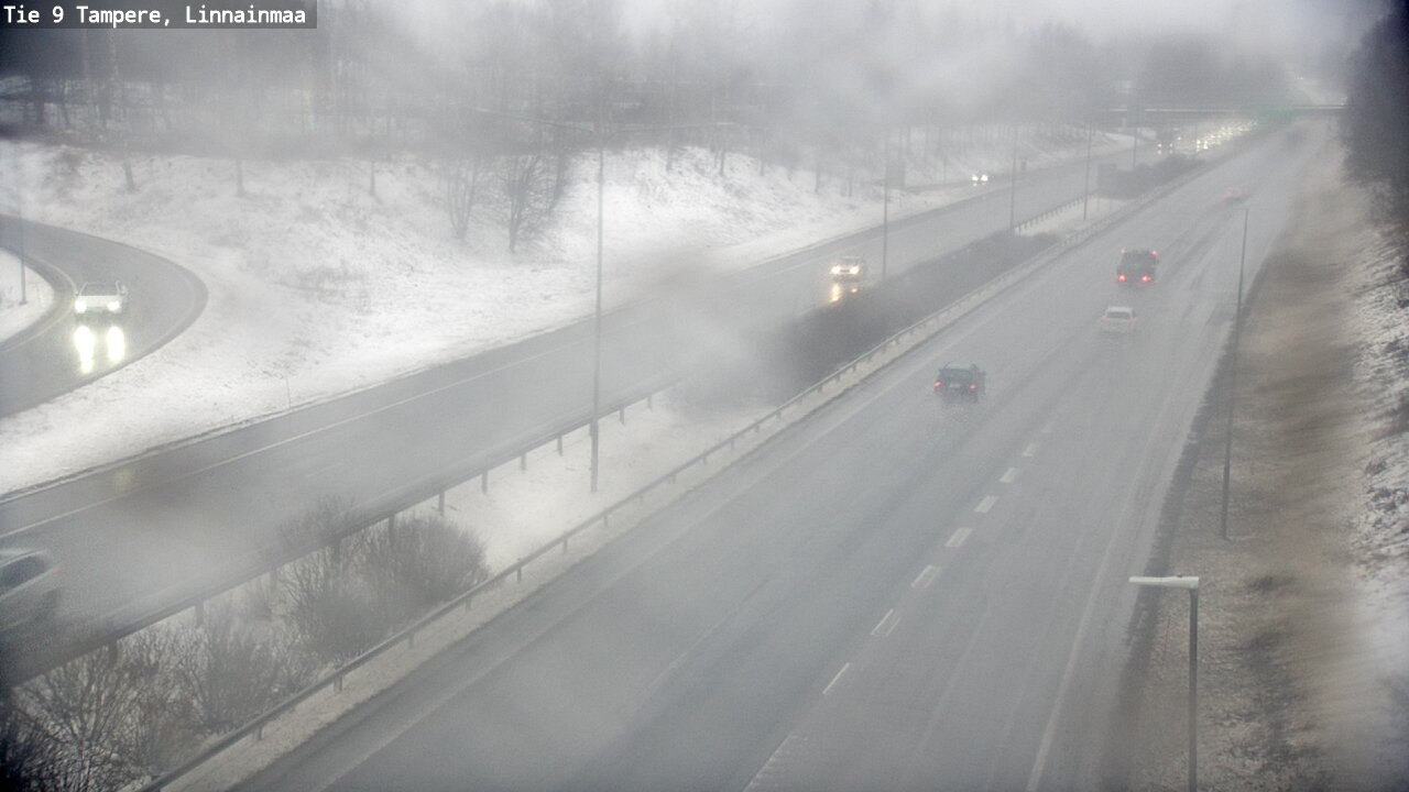 Weather Camera Image Väg 9 Tammerfors, Linnainmaa, Tampere, Pirkanmaa