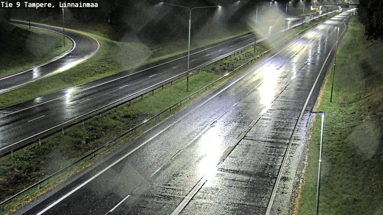 Weather Camera Image Väg 9 Tammerfors, Linnainmaa, Tampere, Pirkanmaa