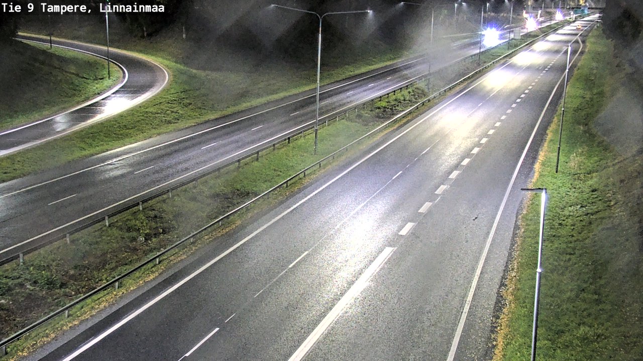 Weather Camera Image Väg 9 Tammerfors, Linnainmaa, Tampere, Pirkanmaa