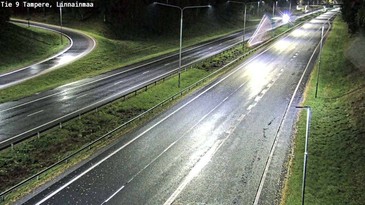 Weather Camera Image Väg 9 Tammerfors, Linnainmaa, Tampere, Pirkanmaa