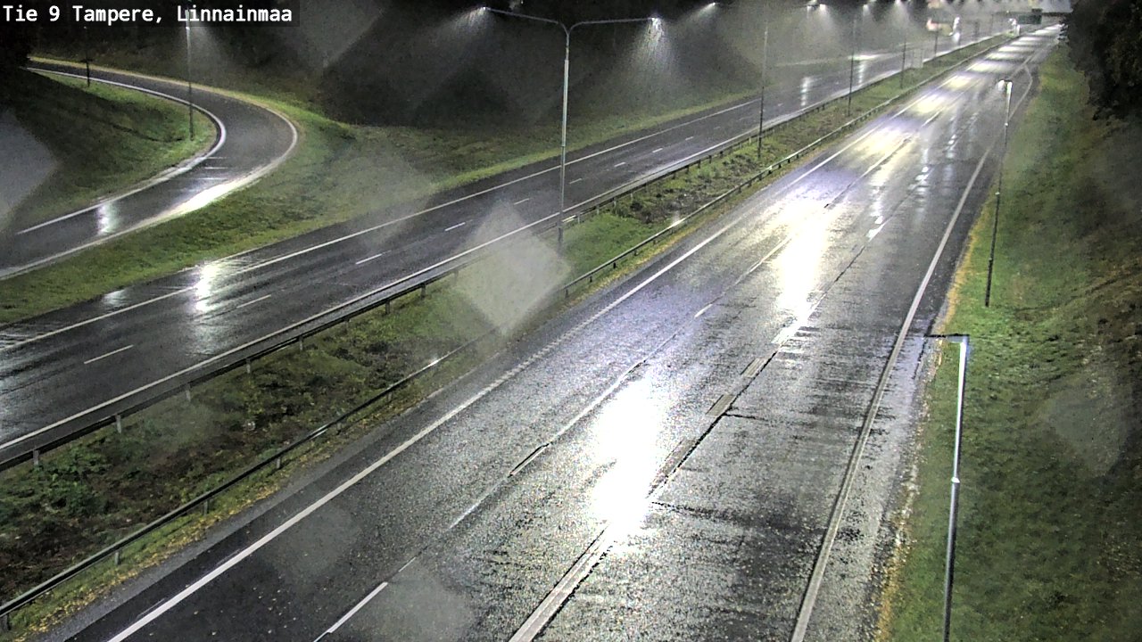 Weather Camera Image Väg 9 Tammerfors, Linnainmaa, Tampere, Pirkanmaa