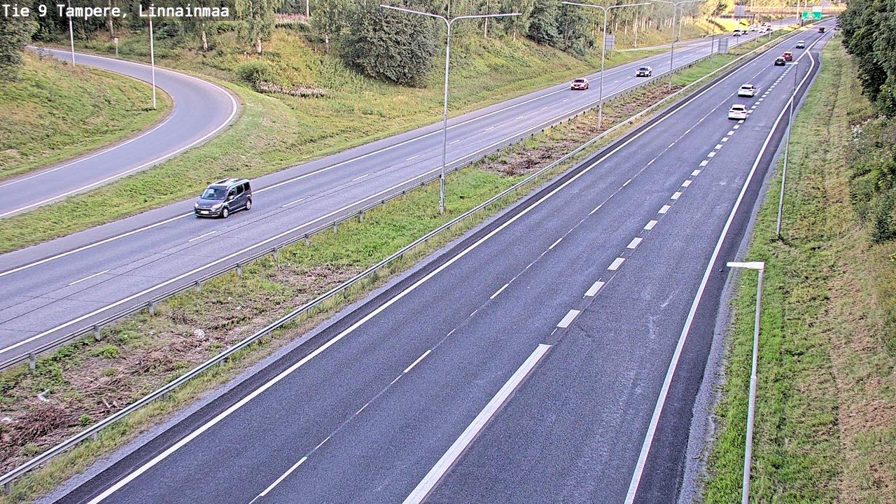 Weather Camera Image Väg 9 Tammerfors, Linnainmaa, Tampere, Pirkanmaa