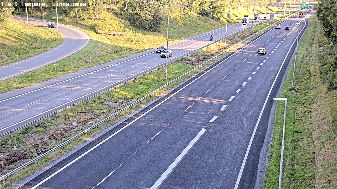 Weather Camera Image Väg 9 Tammerfors, Linnainmaa, Tampere, Pirkanmaa