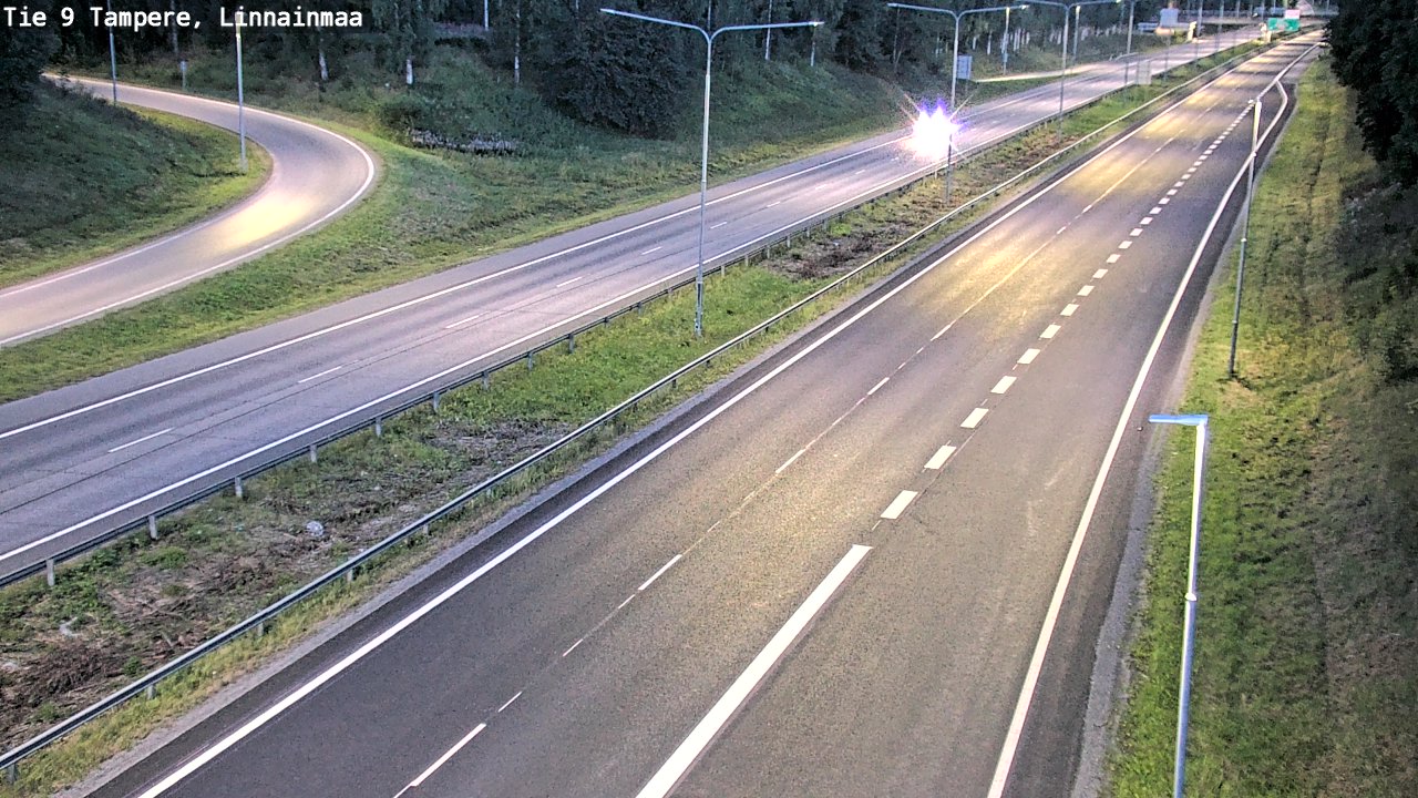 Weather Camera Image Väg 9 Tammerfors, Linnainmaa, Tampere, Pirkanmaa