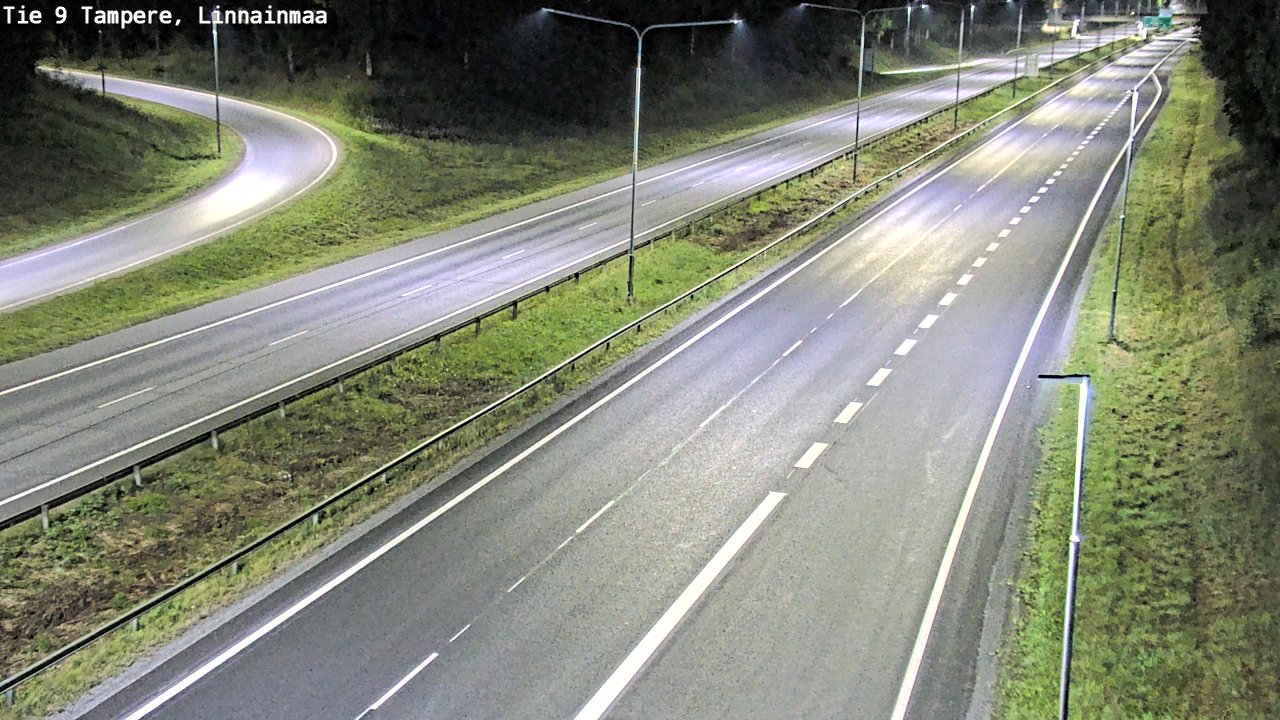 Weather Camera Image Väg 9 Tammerfors, Linnainmaa, Tampere, Pirkanmaa