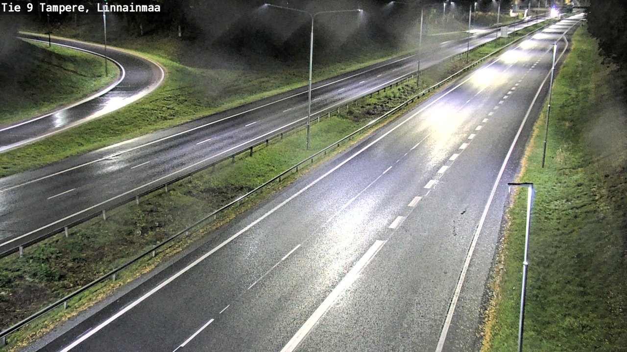 Weather Camera Image Väg 9 Tammerfors, Linnainmaa, Tampere, Pirkanmaa