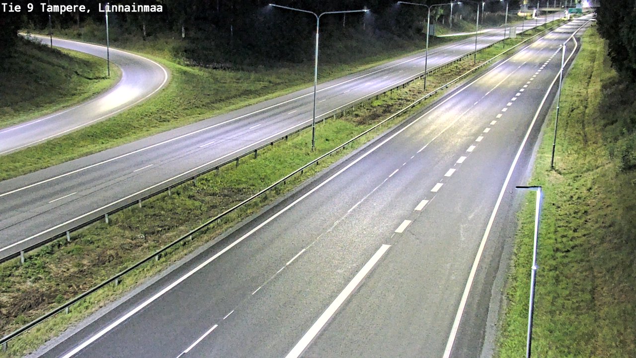 Weather Camera Image Väg 9 Tammerfors, Linnainmaa, Tampere, Pirkanmaa