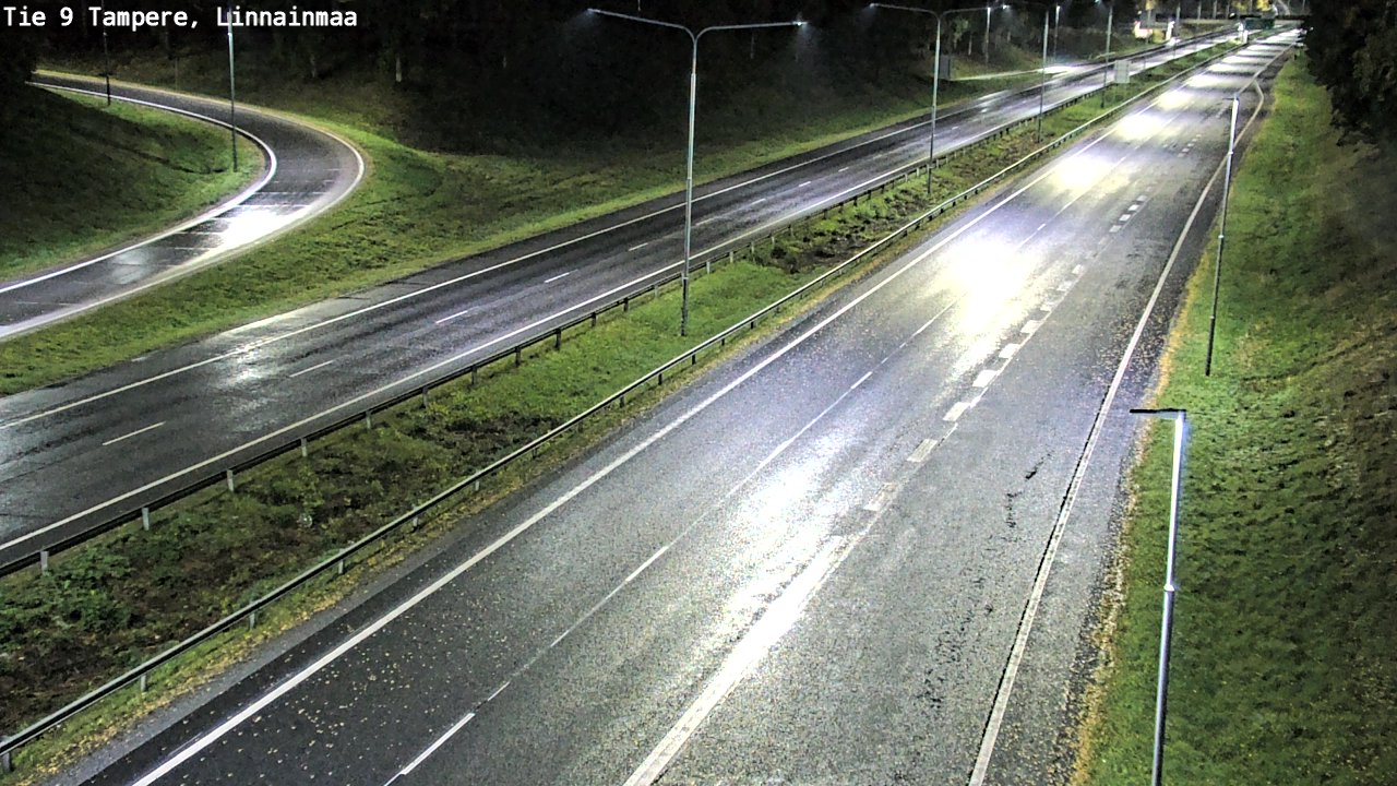 Weather Camera Image Väg 9 Tammerfors, Linnainmaa, Tampere, Pirkanmaa