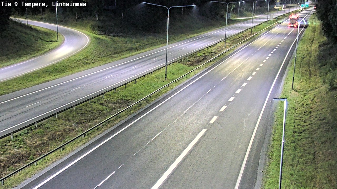 Weather Camera Image Väg 9 Tammerfors, Linnainmaa, Tampere, Pirkanmaa