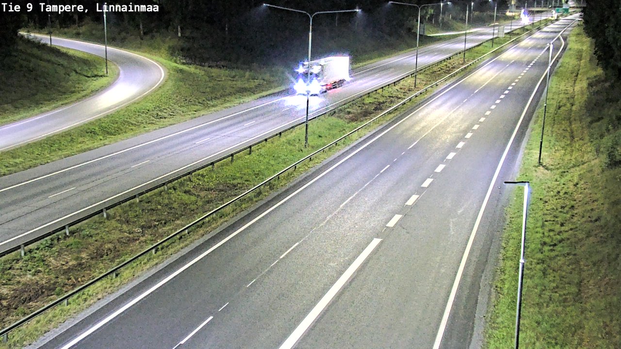 Weather Camera Image Väg 9 Tammerfors, Linnainmaa, Tampere, Pirkanmaa