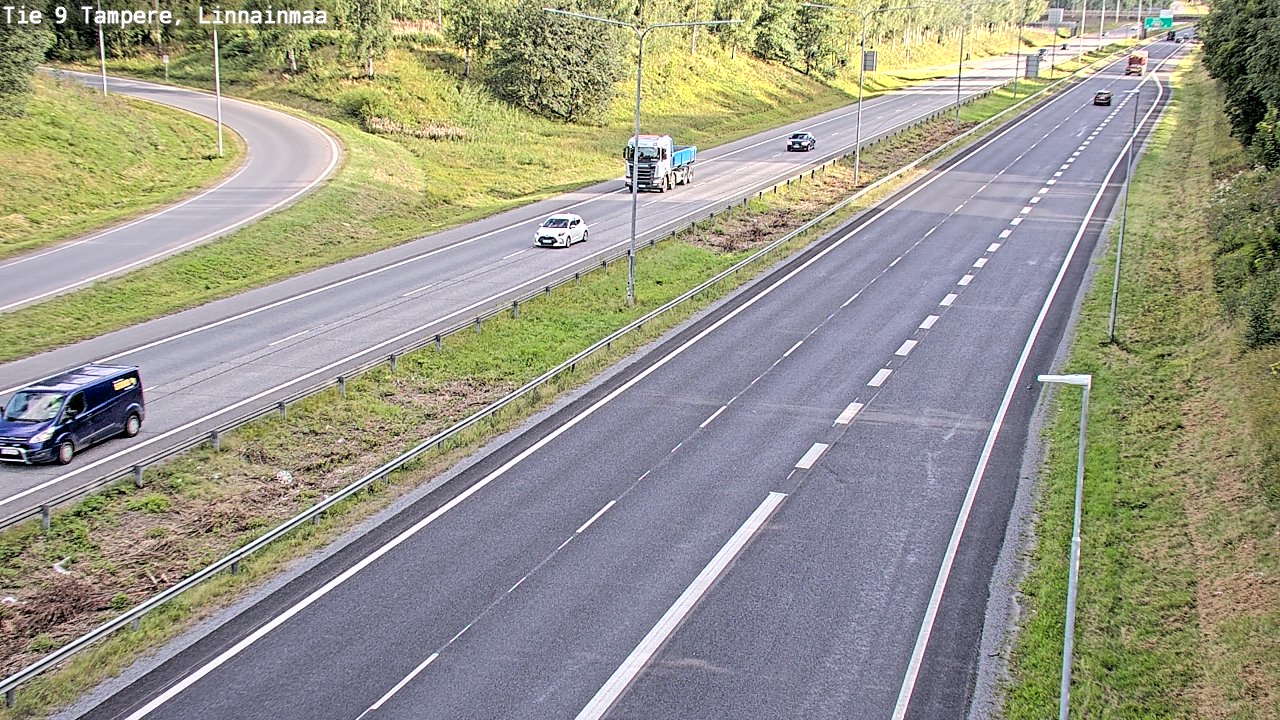 Weather Camera Image Väg 9 Tammerfors, Linnainmaa, Tampere, Pirkanmaa