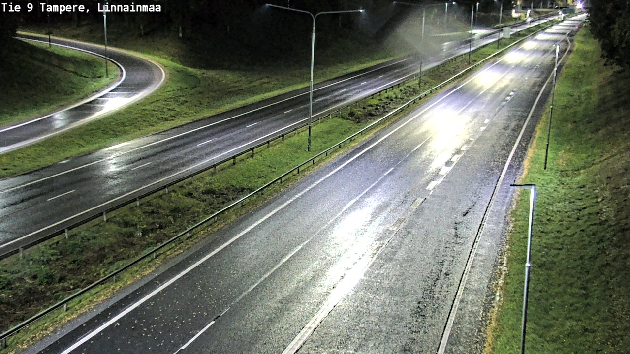 Weather Camera Image Väg 9 Tammerfors, Linnainmaa, Tampere, Pirkanmaa