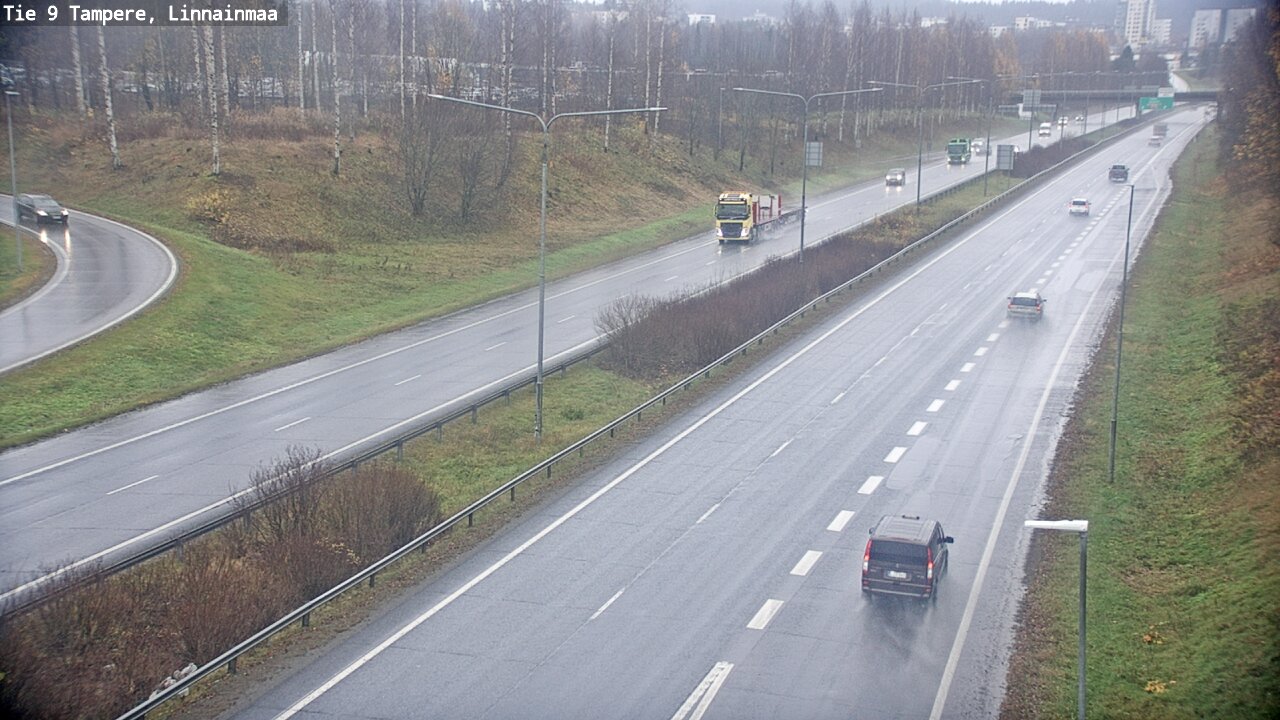 Weather Camera Image Väg 9 Tammerfors, Linnainmaa, Tampere, Pirkanmaa