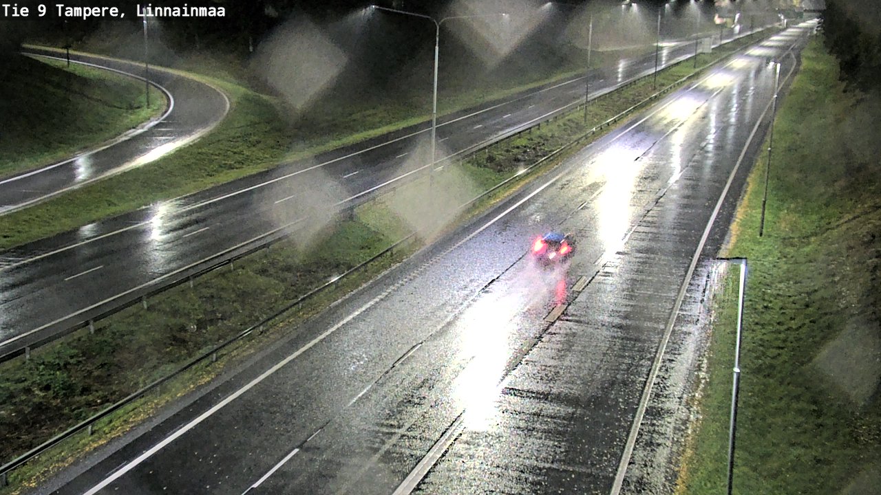 Weather Camera Image Väg 9 Tammerfors, Linnainmaa, Tampere, Pirkanmaa
