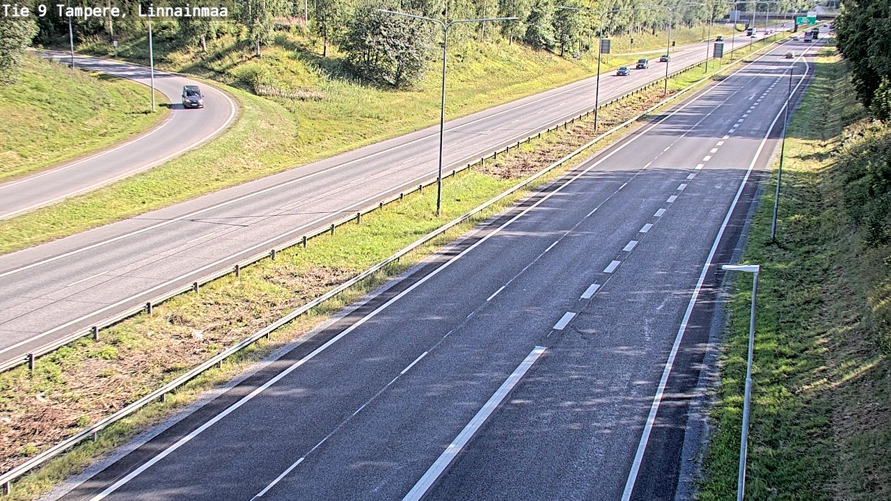 Weather Camera Image Väg 9 Tammerfors, Linnainmaa, Tampere, Pirkanmaa