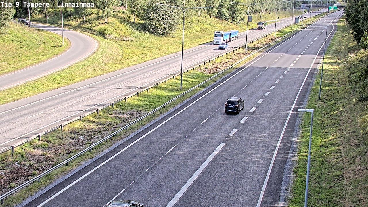 Weather Camera Image Väg 9 Tammerfors, Linnainmaa, Tampere, Pirkanmaa