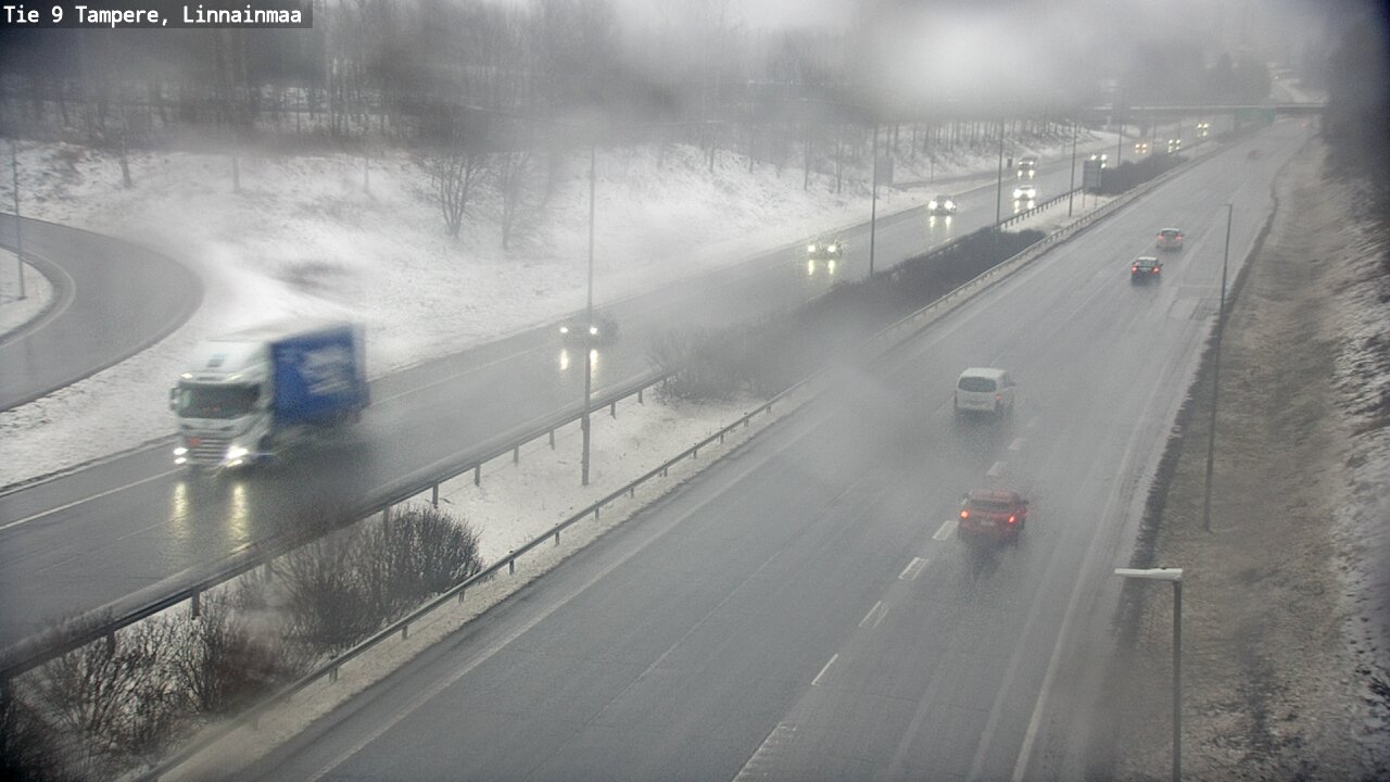 Weather Camera Image Väg 9 Tammerfors, Linnainmaa, Tampere, Pirkanmaa