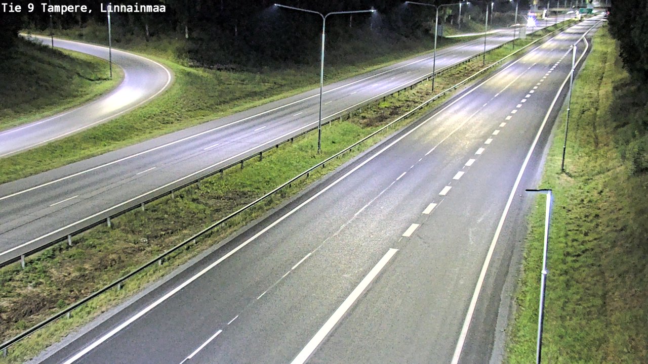 Weather Camera Image Väg 9 Tammerfors, Linnainmaa, Tampere, Pirkanmaa