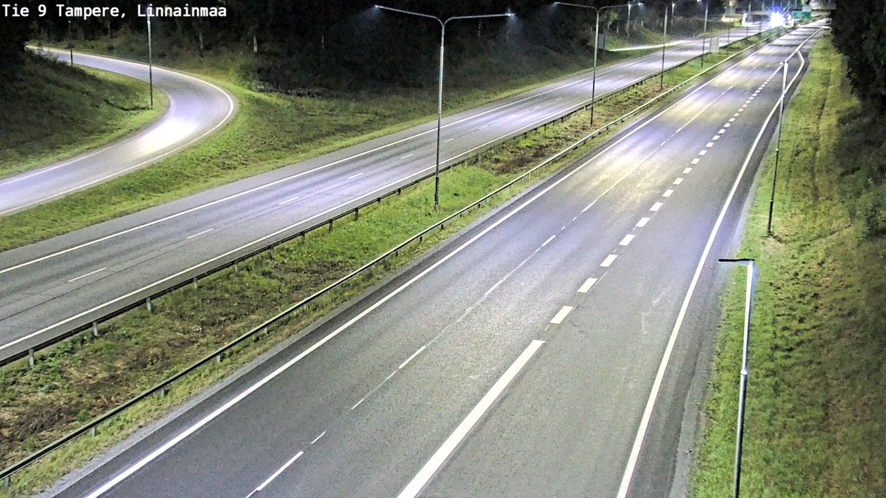Weather Camera Image Väg 9 Tammerfors, Linnainmaa, Tampere, Pirkanmaa