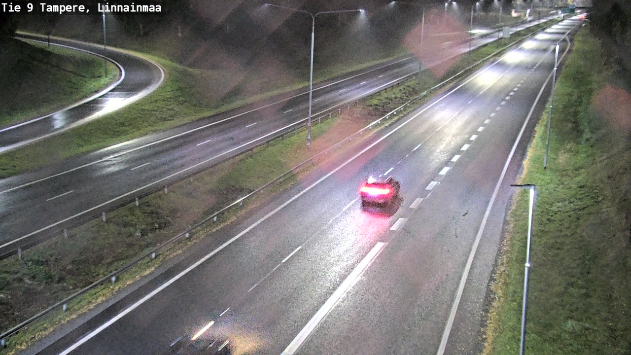 Weather Camera Image Väg 9 Tammerfors, Linnainmaa, Tampere, Pirkanmaa