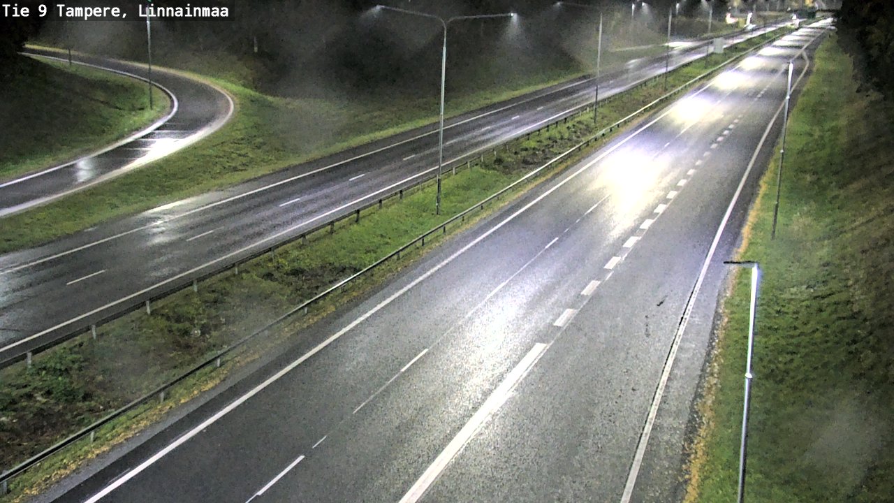 Weather Camera Image Väg 9 Tammerfors, Linnainmaa, Tampere, Pirkanmaa
