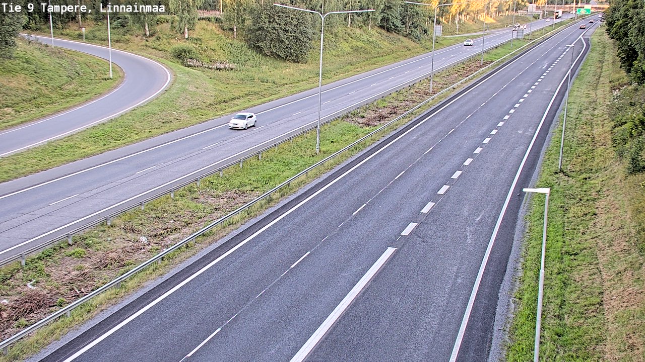 Weather Camera Image Väg 9 Tammerfors, Linnainmaa, Tampere, Pirkanmaa