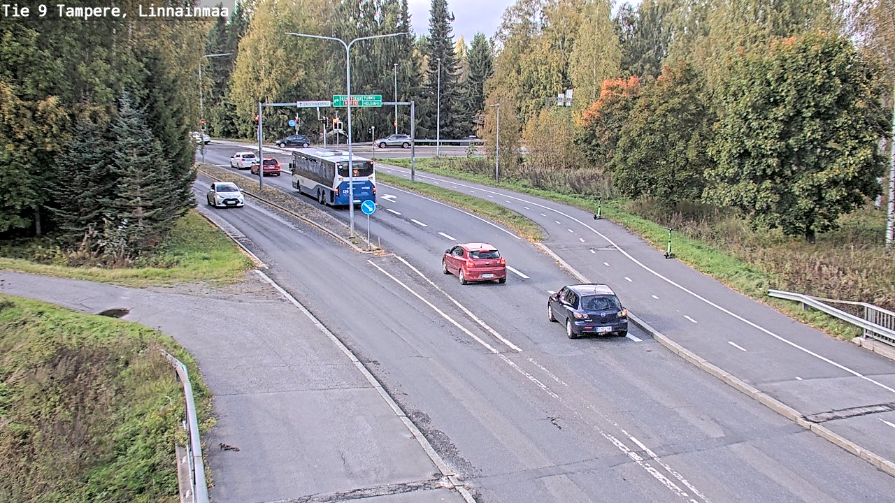 Weather Camera Image Väg 9 Tammerfors, Linnainmaa, Tampere, Pirkanmaa