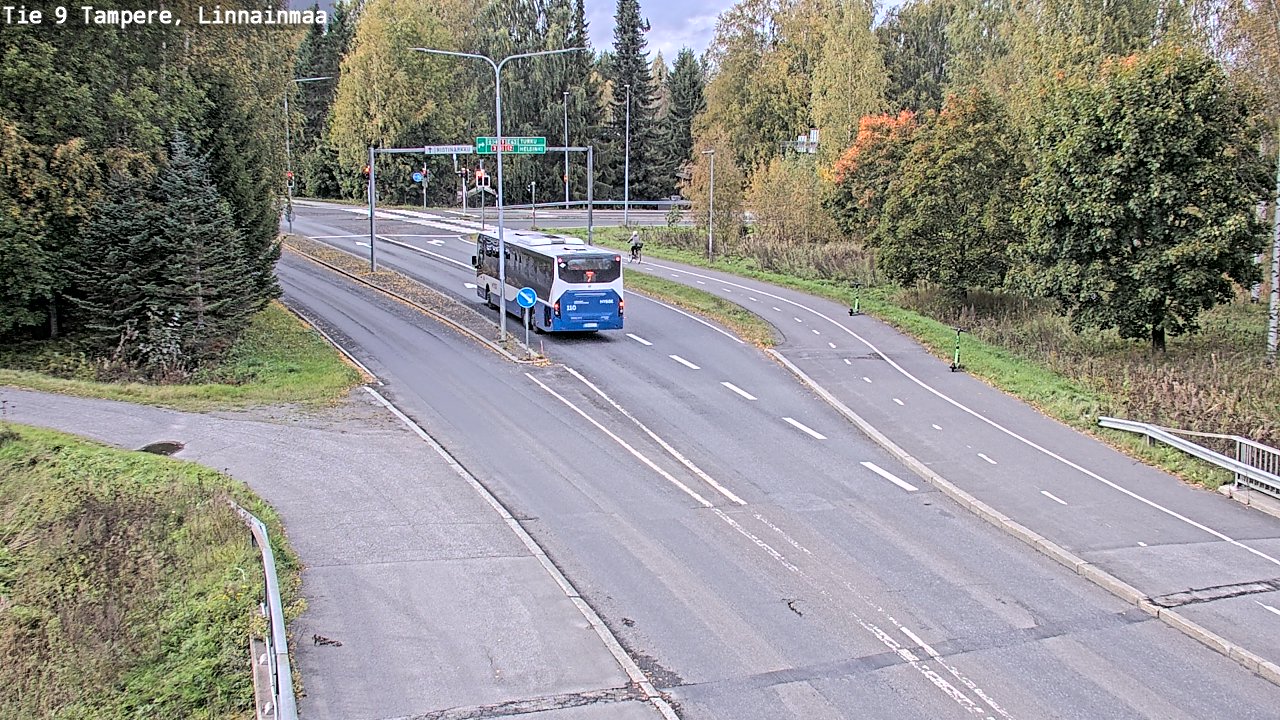 Weather Camera Image Väg 9 Tammerfors, Linnainmaa, Tampere, Pirkanmaa