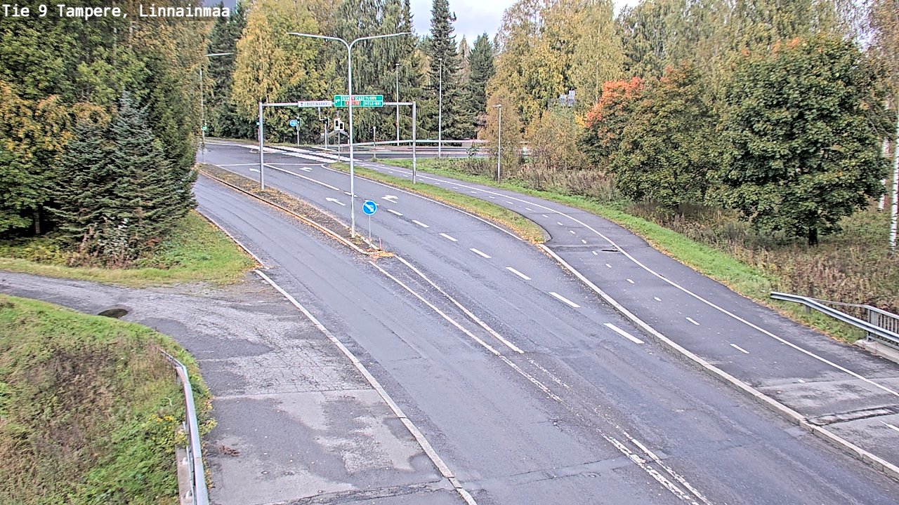 Weather Camera Image Väg 9 Tammerfors, Linnainmaa, Tampere, Pirkanmaa