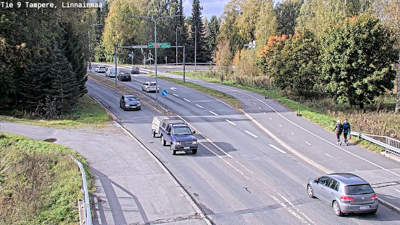 Weather Camera Image Väg 9 Tammerfors, Linnainmaa, Tampere, Pirkanmaa