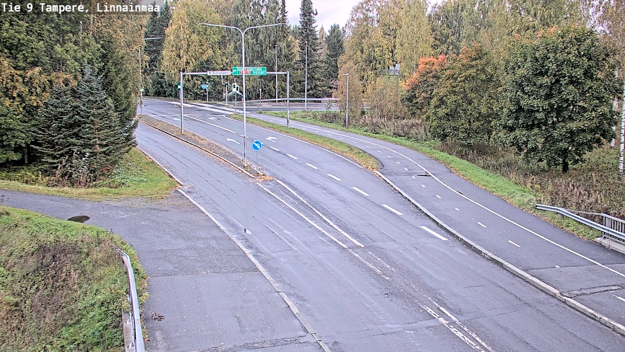 Weather Camera Image Väg 9 Tammerfors, Linnainmaa, Tampere, Pirkanmaa