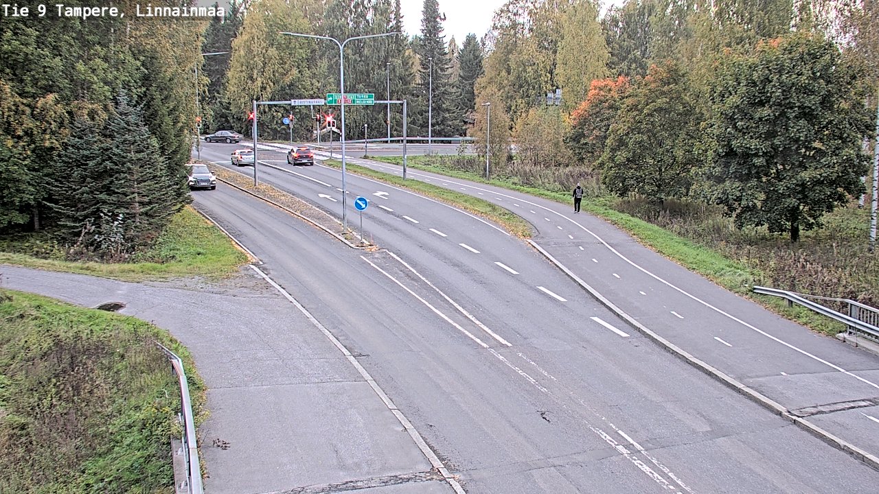 Weather Camera Image Väg 9 Tammerfors, Linnainmaa, Tampere, Pirkanmaa