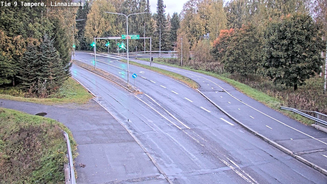 Weather Camera Image Väg 9 Tammerfors, Linnainmaa, Tampere, Pirkanmaa
