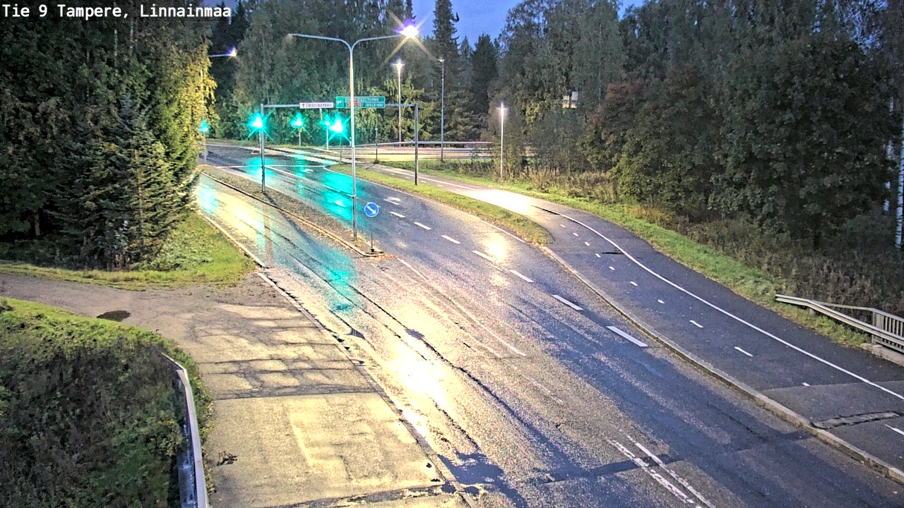 Weather Camera Image Väg 9 Tammerfors, Linnainmaa, Tampere, Pirkanmaa